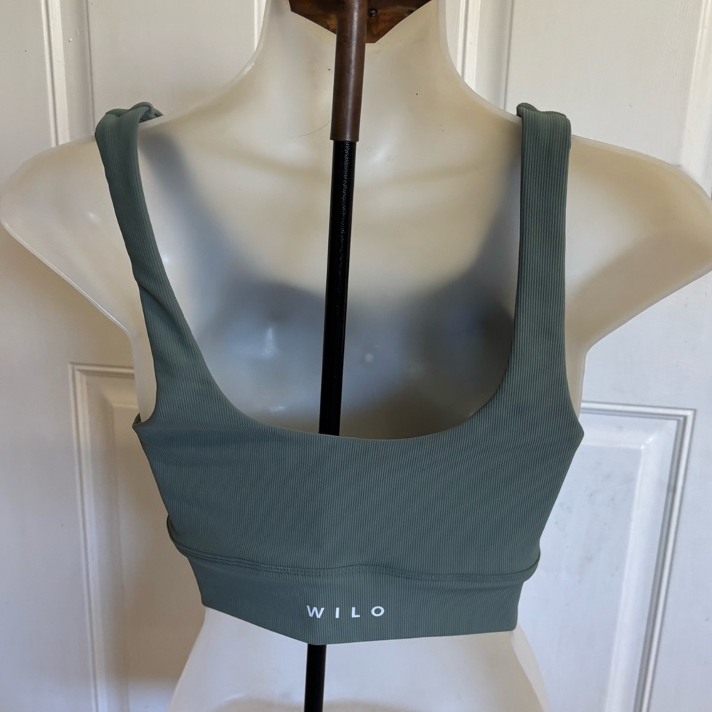 Large Wilo Base Ribbed Solid Green (Khaki) Scoop … - image 2